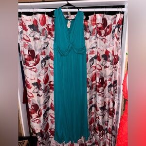 Faded Glory Teal Maxi Dress